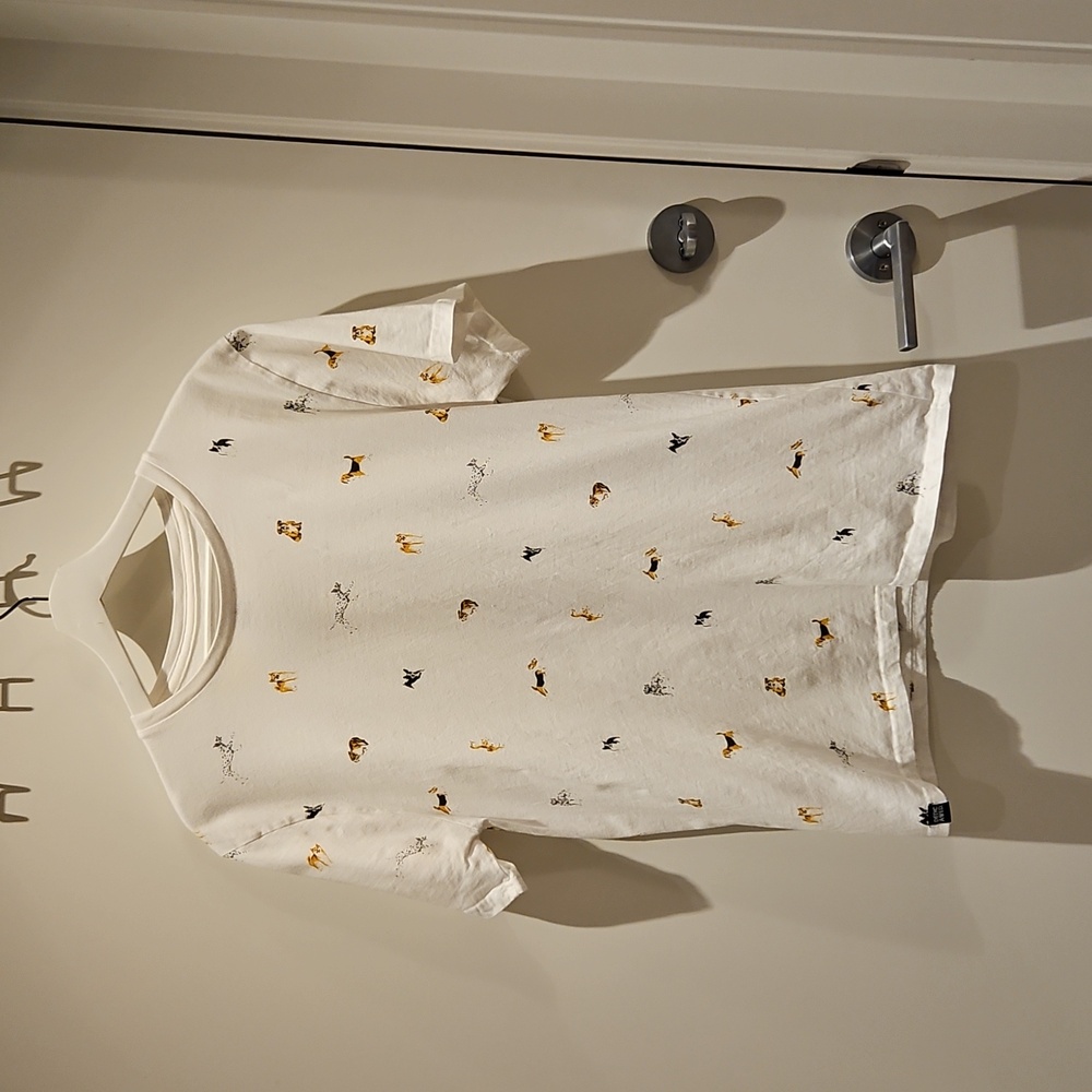 Dog Print T-shirt - L